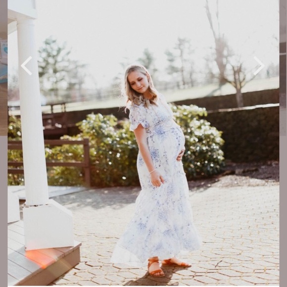 Blue Floral maxi SOLD - Picture 2 of 14